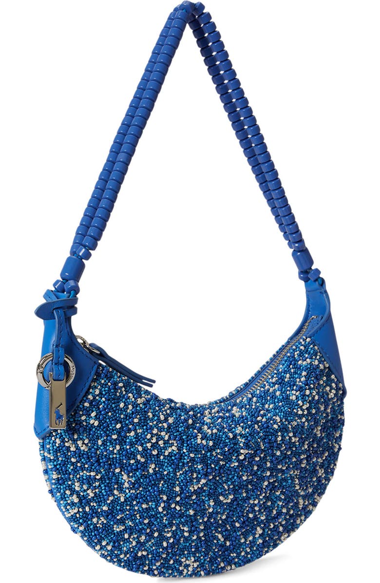 Polo Ralph Lauren Mini Beaded Shoulder Bag, Alternate, color, Pool Blue