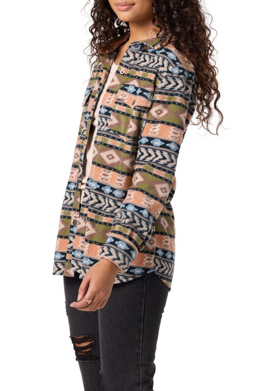 O'neill Zuma Print Superfleece Shirt Jacket In Multi