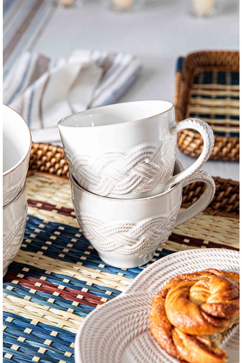 Le Panier Mystic Knot Mug, Alternate, color, WHITEWASH