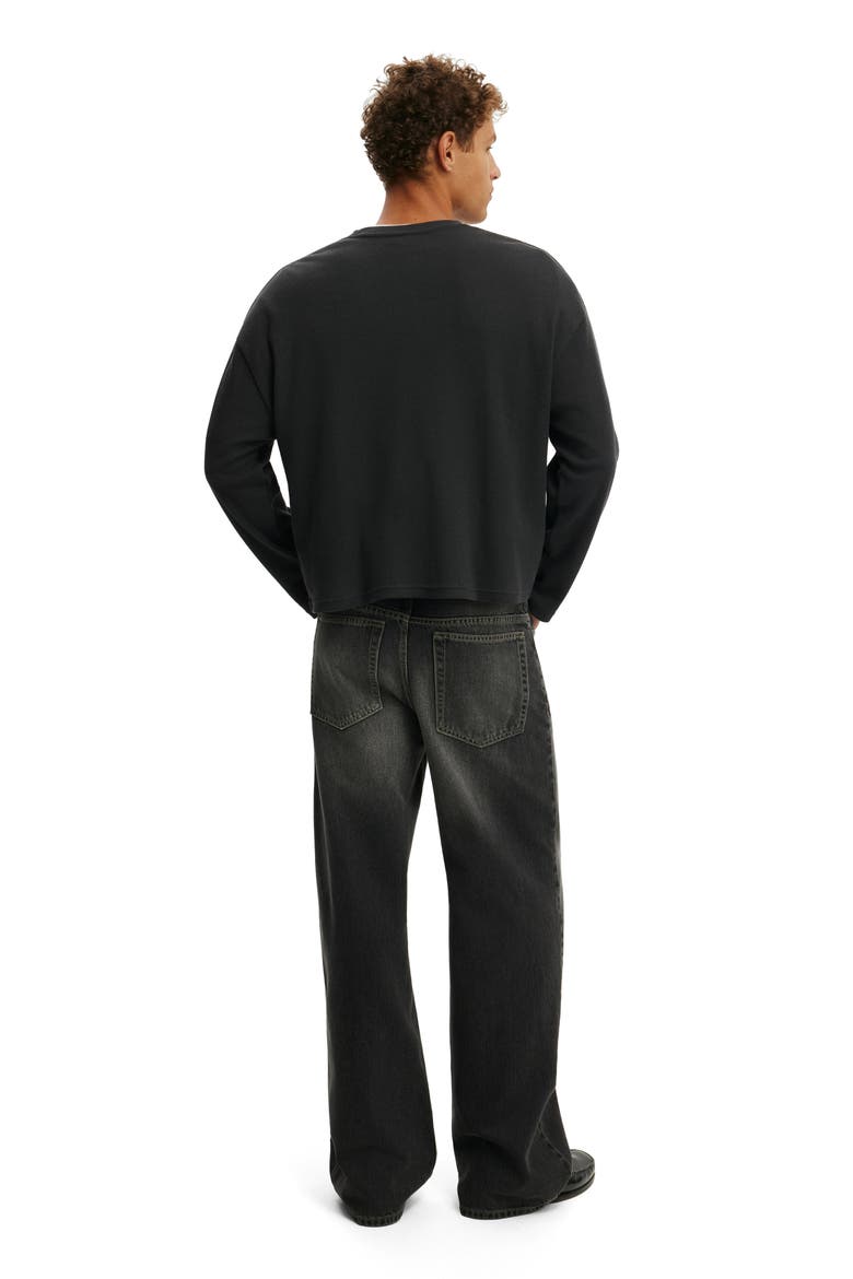 Men's Relaxed Straight Jean, Alternate, color, Rocky Washed Black