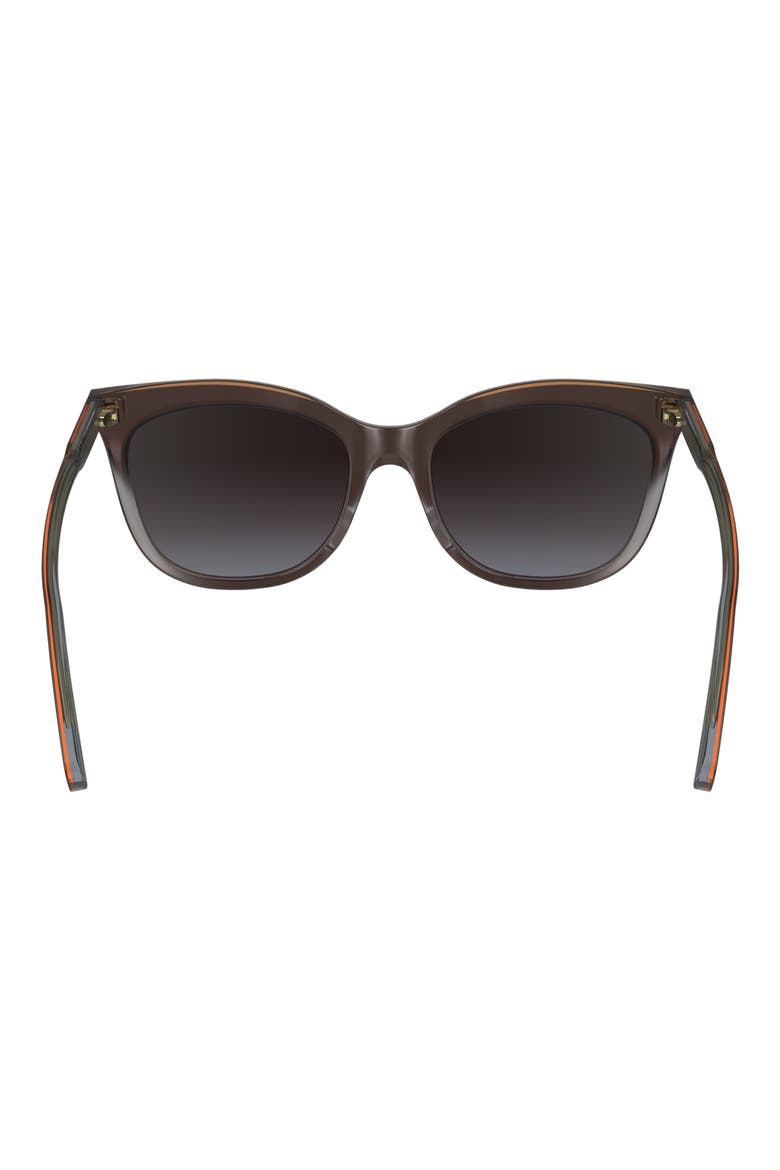 53mm Gradient Cat Eye Sunglasses, Alternate, color, BROWN/GREY