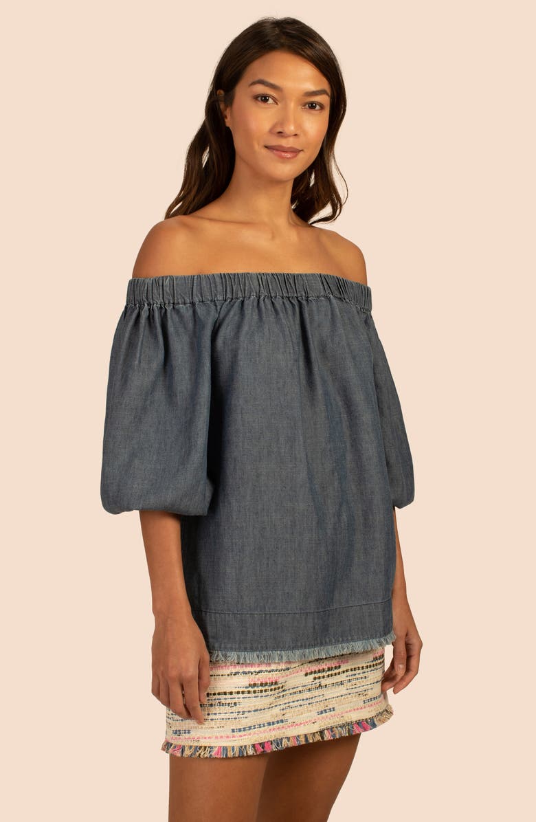Trina Turk Monte Off the Shoulder Top, Alternate, color, 