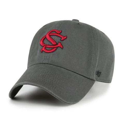 Men's '47 Charcoal South Carolina Gamecocks Clean Up Adjustable Hat