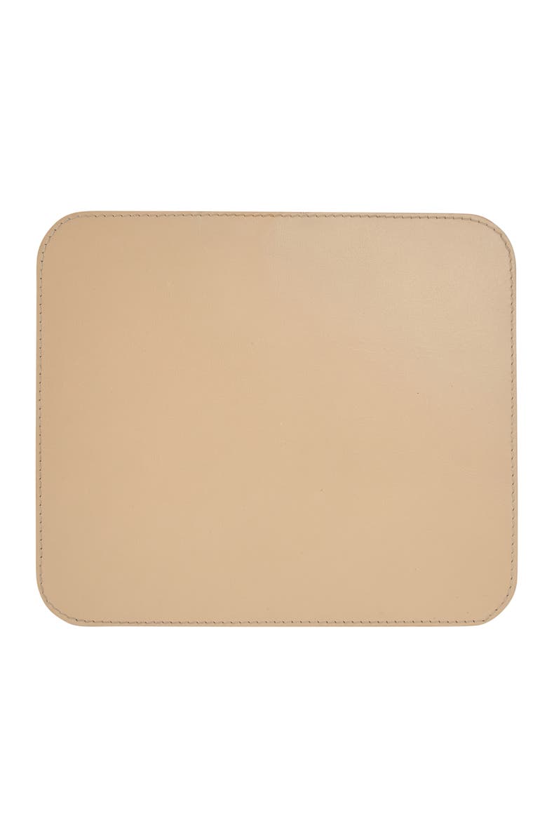Leather Mouse Pad, Tan, Alternate, color, Tan