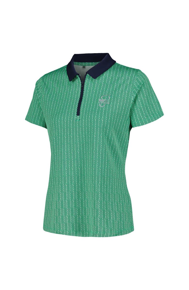 Under Armour Women's Under Armour Green WM Phoenix Open Playoff 3.0 Optic Diamond Polo, Alternate, color,