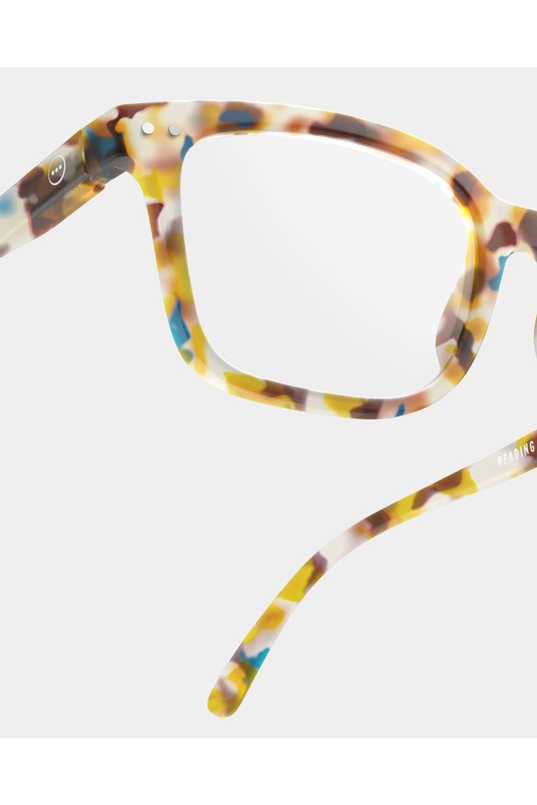 #L 54mm Rectangular Reading Glasses, Alternate, color, Blue Tortoise