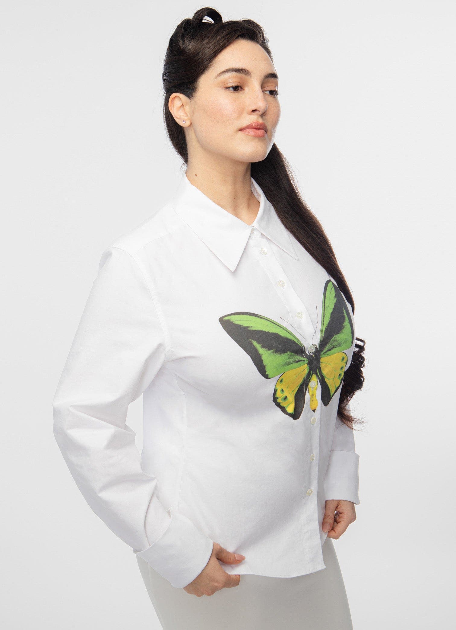Tyler McGillivary Frankie Butterfly Button Down (Women) | Nordstrom