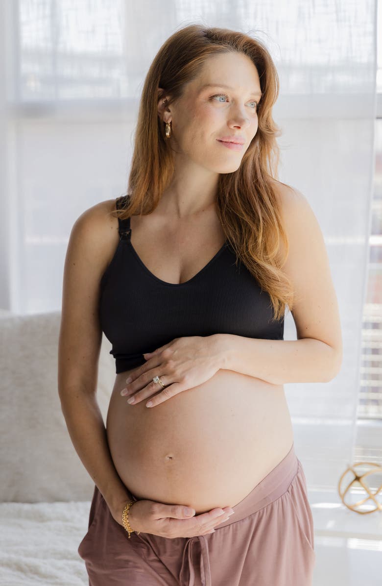 Kindred Bravely Mia Lounge Rib Nursing/Maternity Bra, Alternate, color, 