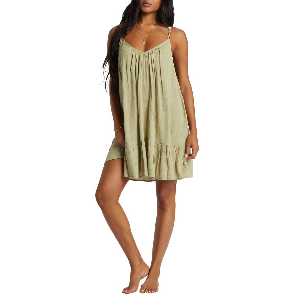 Billabong Beach Vibes Cover-up Dress In Green