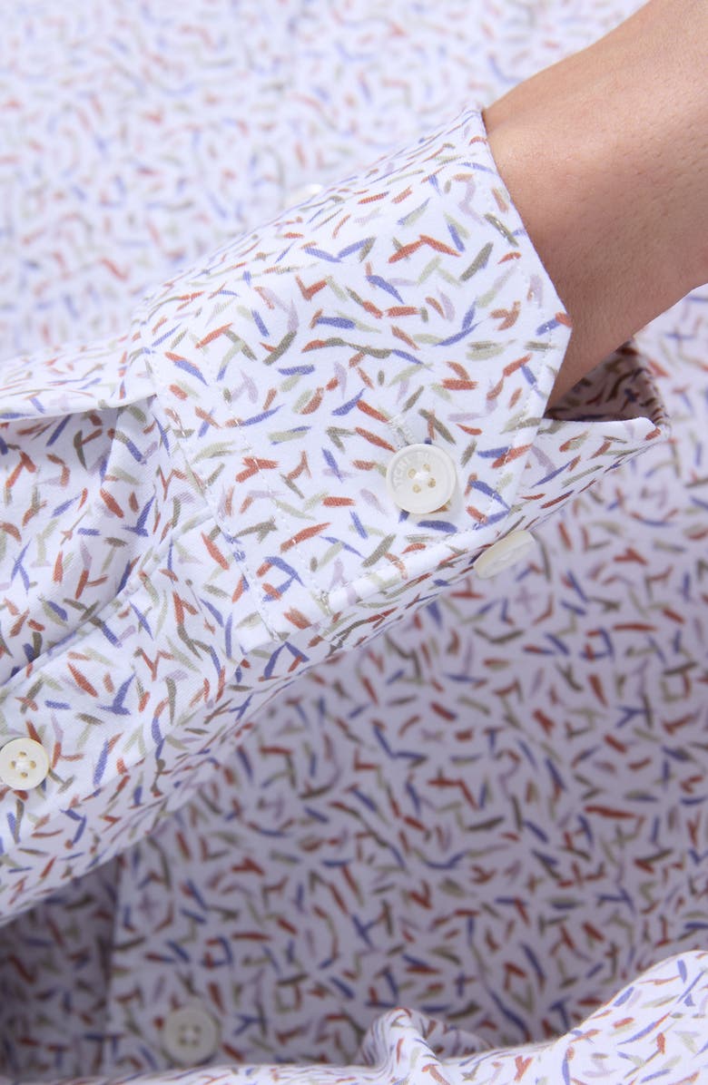 Bugatchi Devon OoohCotton<sup>®</sup> Abstract Button-Up Shirt, Alternate, color, Pistachio