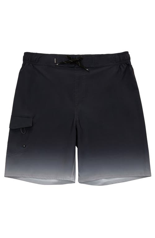 Rokka&rolla 4-way Stretch Performance Board Shorts In Nightfall Gradient