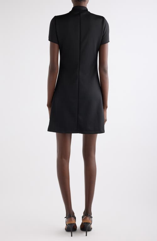 Courrèges Interlock Track Minidress In Black