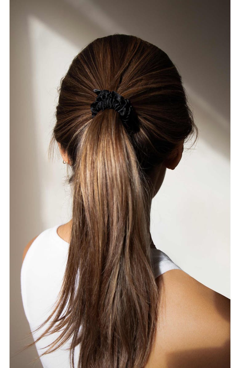 Drowsy Sleep Co. Skinny Scrunchie Set, Alternate, color, Black Jade