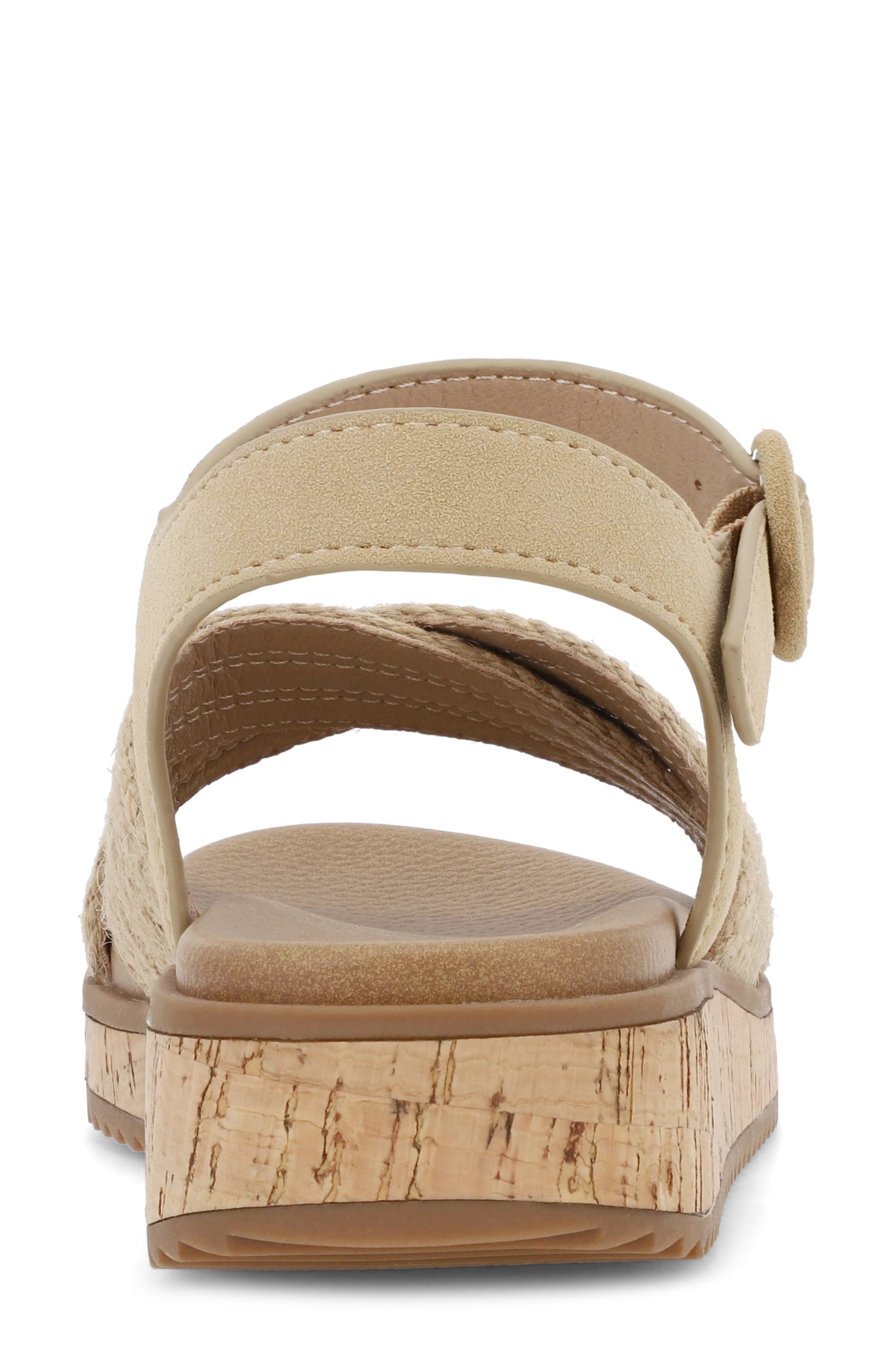 MIA AMORE Rayne Platform Sandal, Alternate, color, Natural