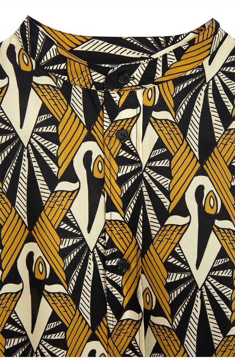 Billy Reid Printed Silk Dress, Alternate, color,