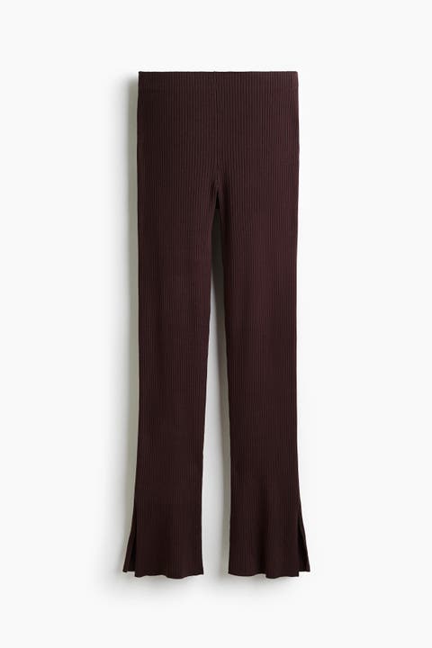 Rib-knit Trousers