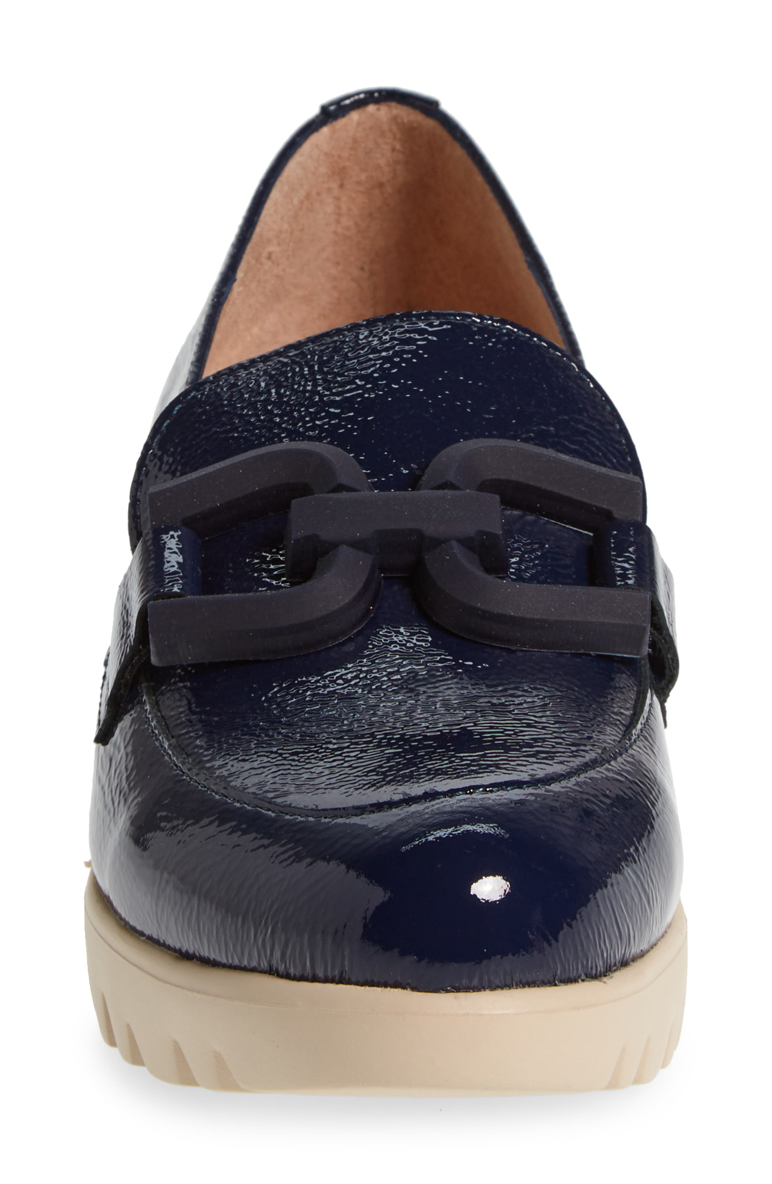 Wonders San Marino Platform Loafer, Alternate, color, Lack Baltic