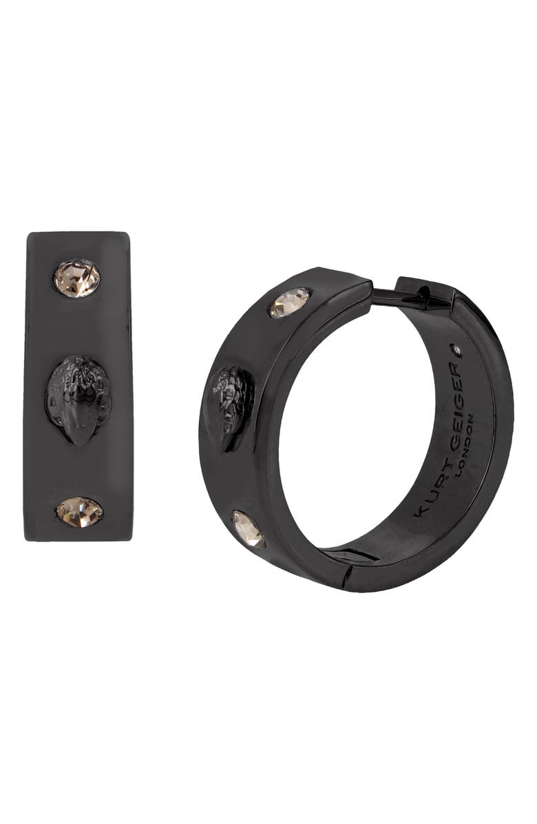Kurt Geiger London Crystal Huggie Hoop Earrings, Main, color, 
