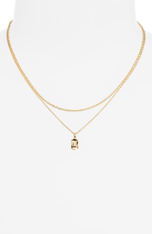 NADRI NADRI GOLDEN HOUR DOUBLE CHAIN LAYERED NECKLACE