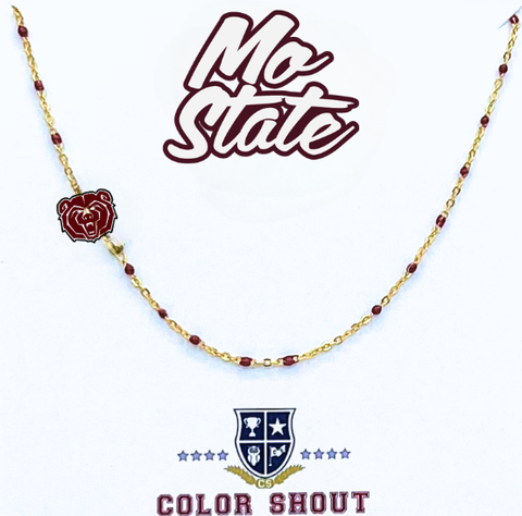 Missouri State University Side Necklace