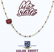 Color Shout Missouri State University Side Necklace
