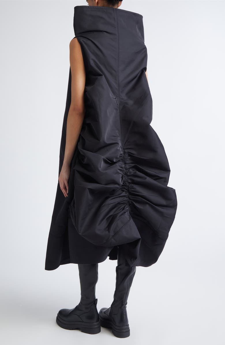 MELITTA BAUMEISTER High Collar Volume Dress, Alternate, color, Black