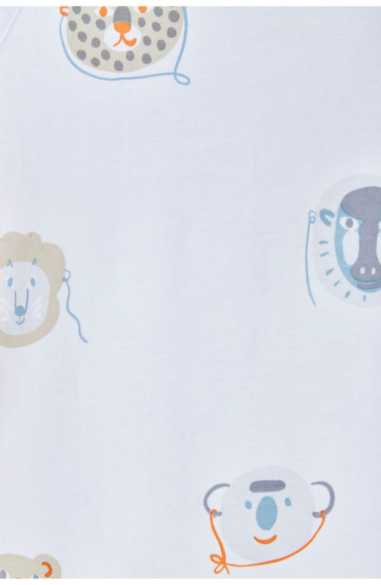 Babycottons Wild Zip Footless Pajama for Infant, Alternate, color, Full Print