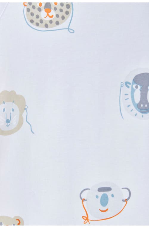 Babycottons Wild Zip Footless Pajama For Infant In Multi