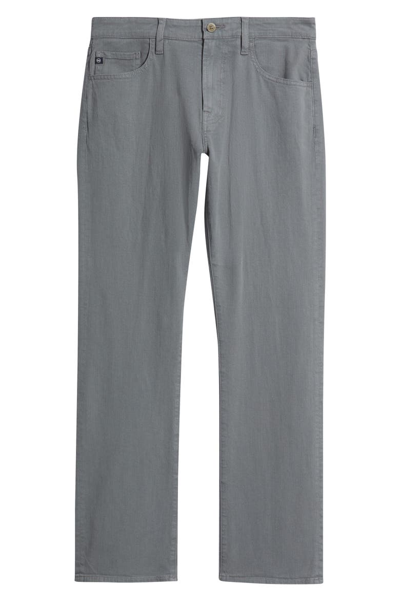 Protégé Classic Straight Leg Cotton & Linen Blend Pants, Alternate, color, DAWN ASH