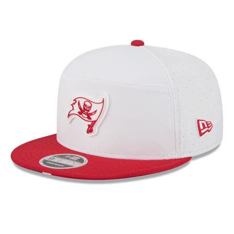 Men's New Era  White/Red Tampa Bay Buccaneers 2025 NFL Training Camp Split Panel 9FIFTY Snapback Hat