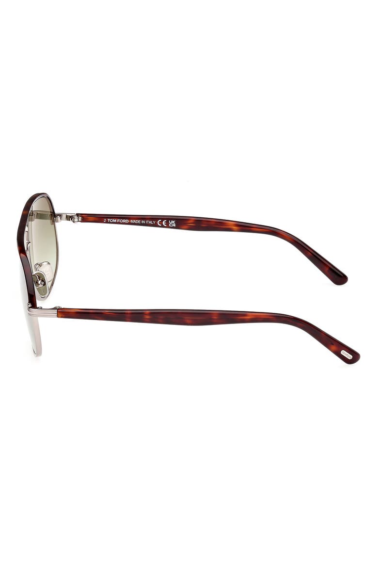 TOM FORD Maxwell 59mm Pilot Sunglasses, Alternate, color,