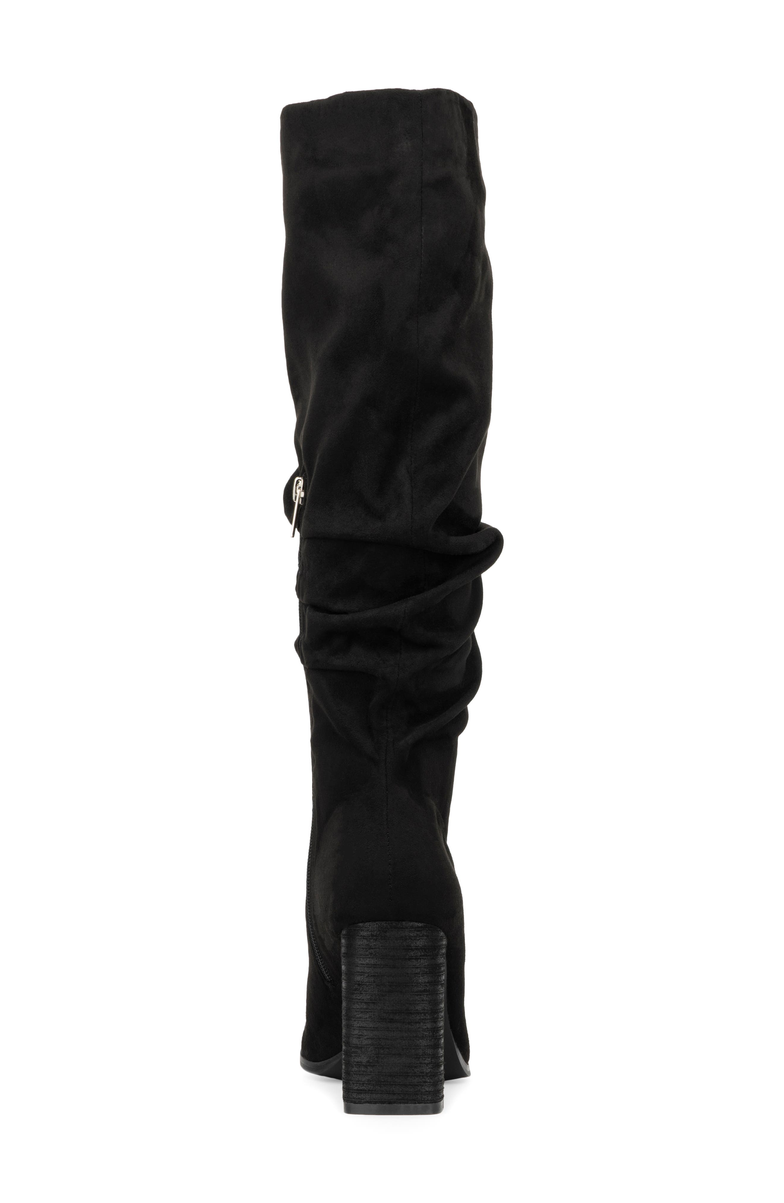 NEW YORK AND COMPANY Damaris Faux Suede Tall Boot, Alternate, color, Black