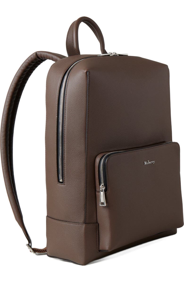 Mulberry Farringdon Leather Backpack, Alternate, color, Taupe Brown