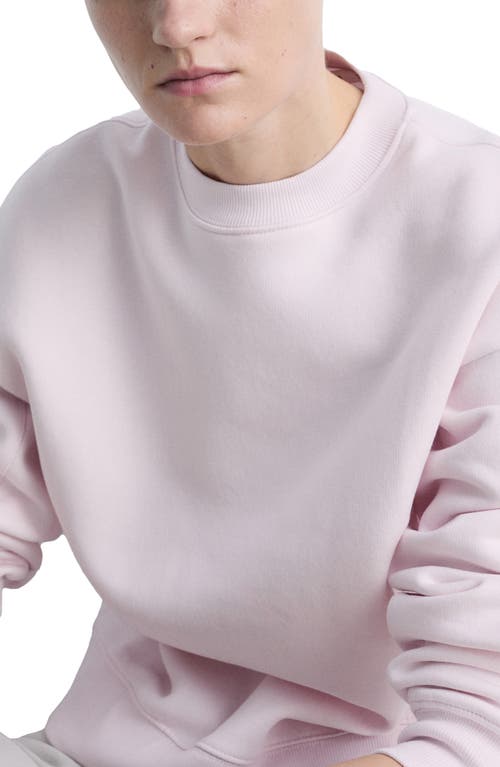 Mango Crewneck Sweatshirt In Pastel Pink