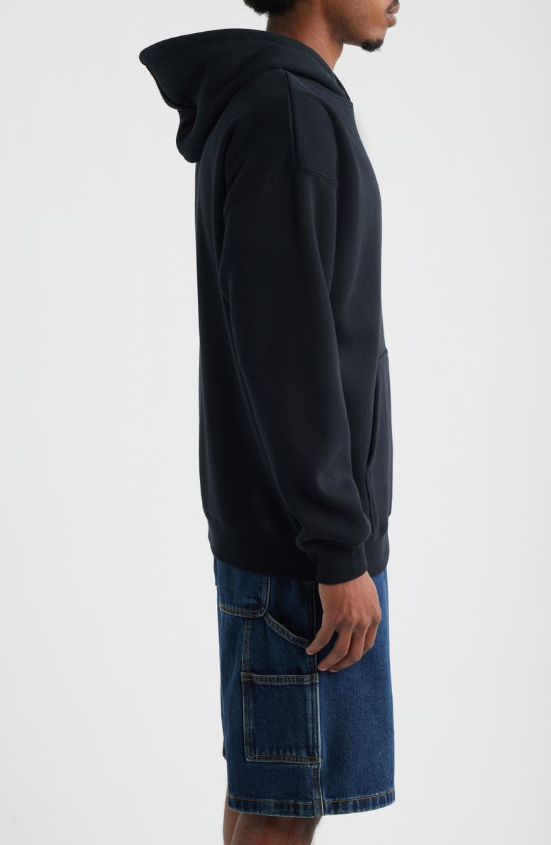 Rip Curl Rip Script Icon Graphic Hoodie, Alternate, color, Black