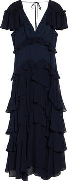 Cinq à Sept Tatum Ruffle Maxi Dress