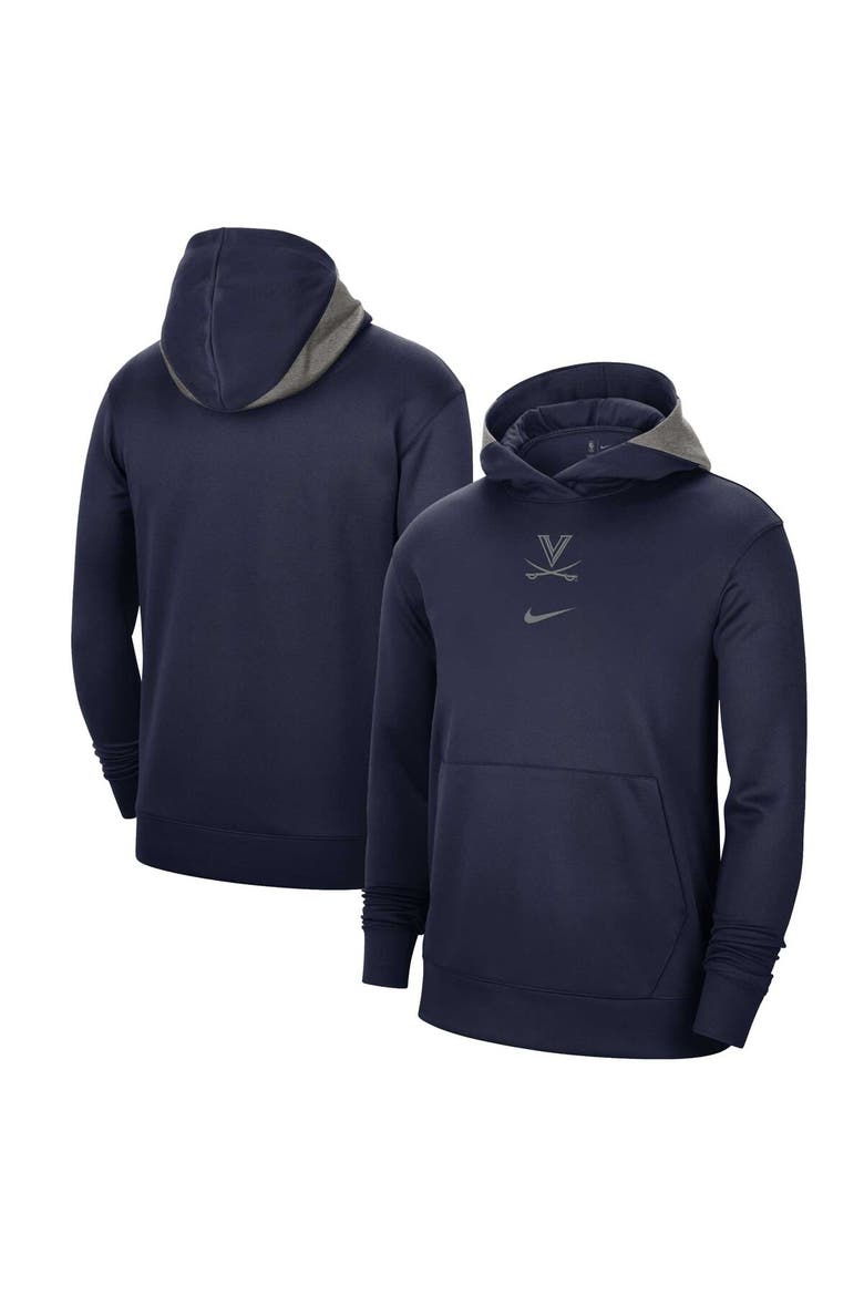 Men's Nike Navy Virginia Cavaliers Team Basketball Spotlight Performance Pullover Hoodie, Main, color, Navy