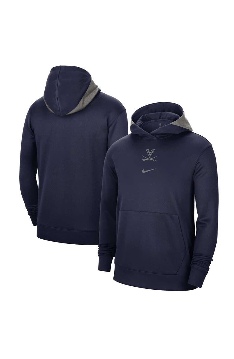 Nike Men's Nike Navy Virginia Cavaliers Team Basketball Spotlight Performance Pullover Hoodie, Main, color,