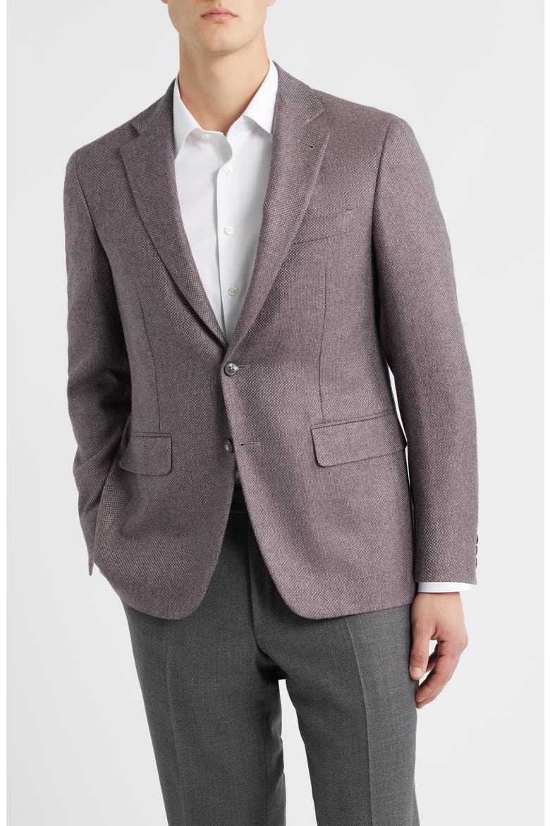Kei Trim Fit Birdseye Cashmere & Silk Sport Coat, Main, color, PINK