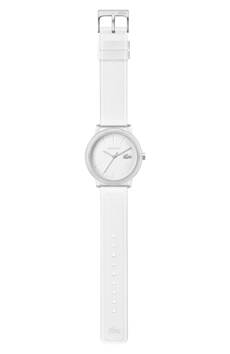 Lacoste L12.12 Silicone Strap Watch, 36mm, Alternate, color,