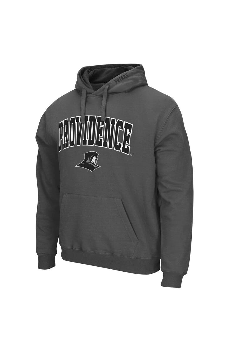 COLOSSEUM Men's Colosseum Charcoal Providence Friars Arch and Logo Pullover Hoodie, Alternate, color, Charcoal