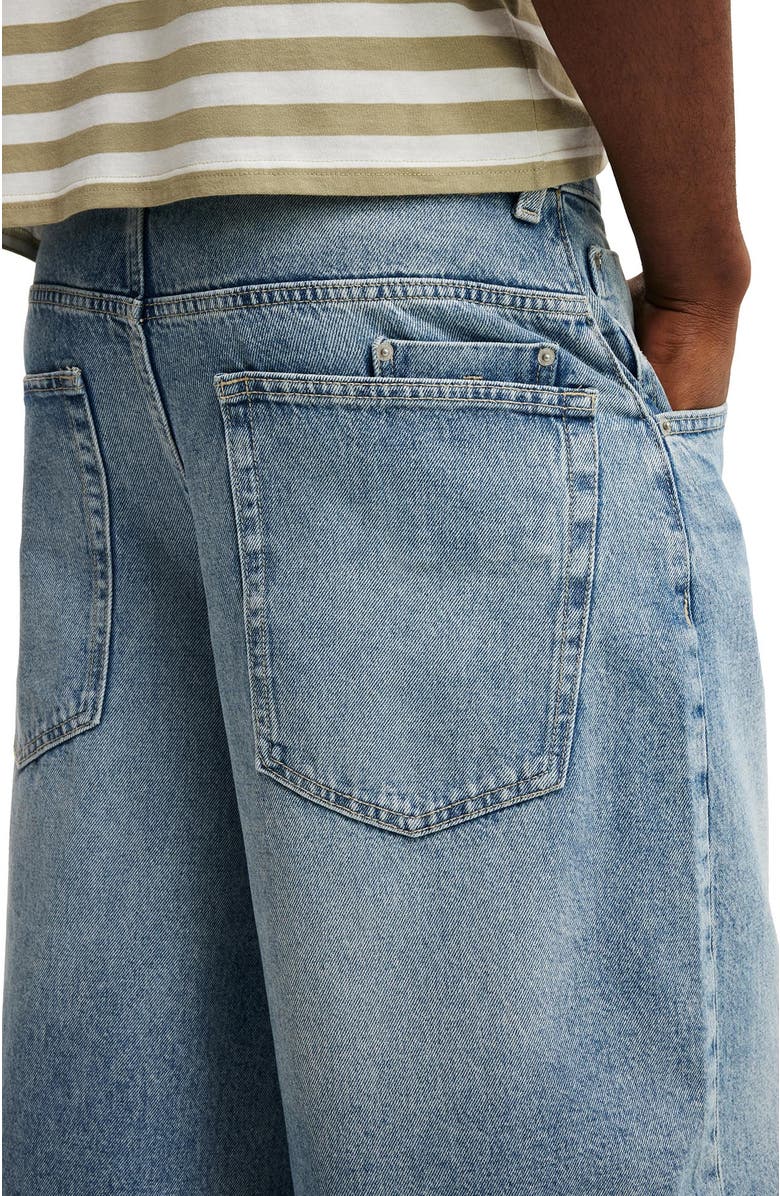 Cotton On Men's Y2k Super Baggy Jort, Alternate, color, Solace Blue