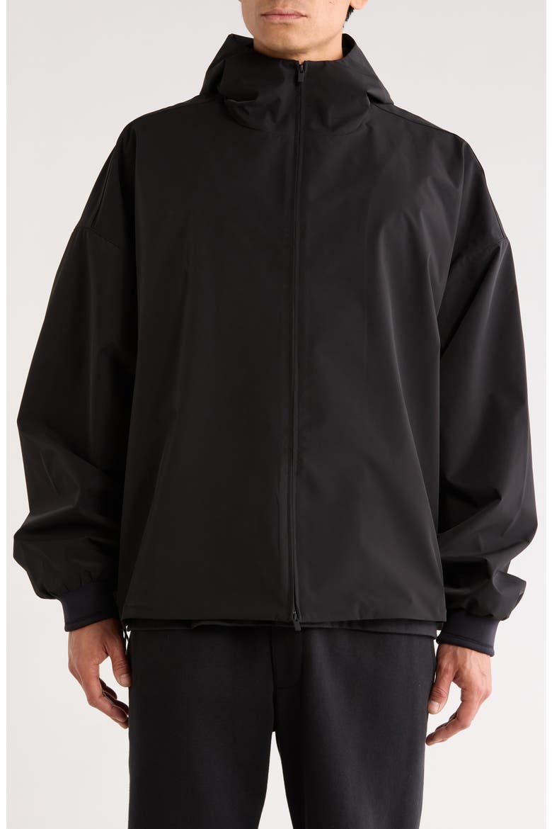 Full Zip Hooded Anorak, Alternate, color, VINTAGE BLACK
