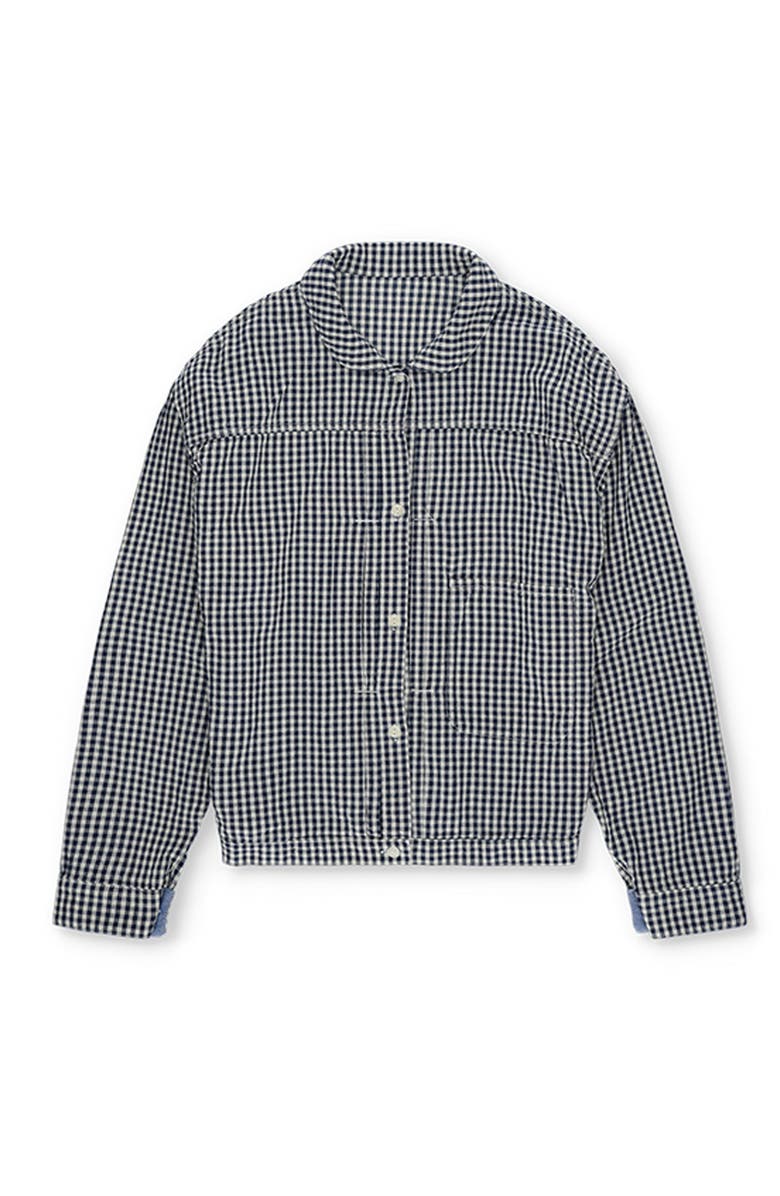 Fortela Peter Vichy Cotton Jacket, Alternate, color, Blue