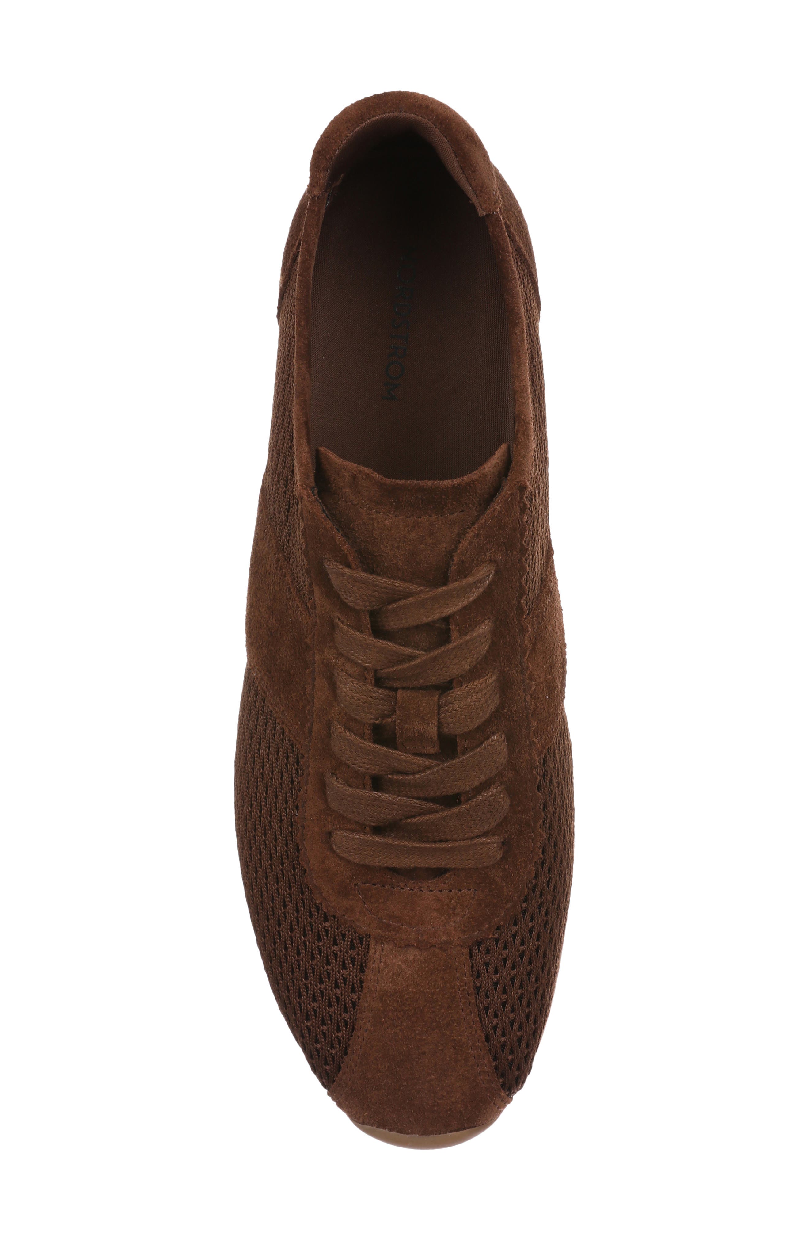 Nordstrom Sirri Openwork Low Top Sneaker, Alternate, color, Brown Brick