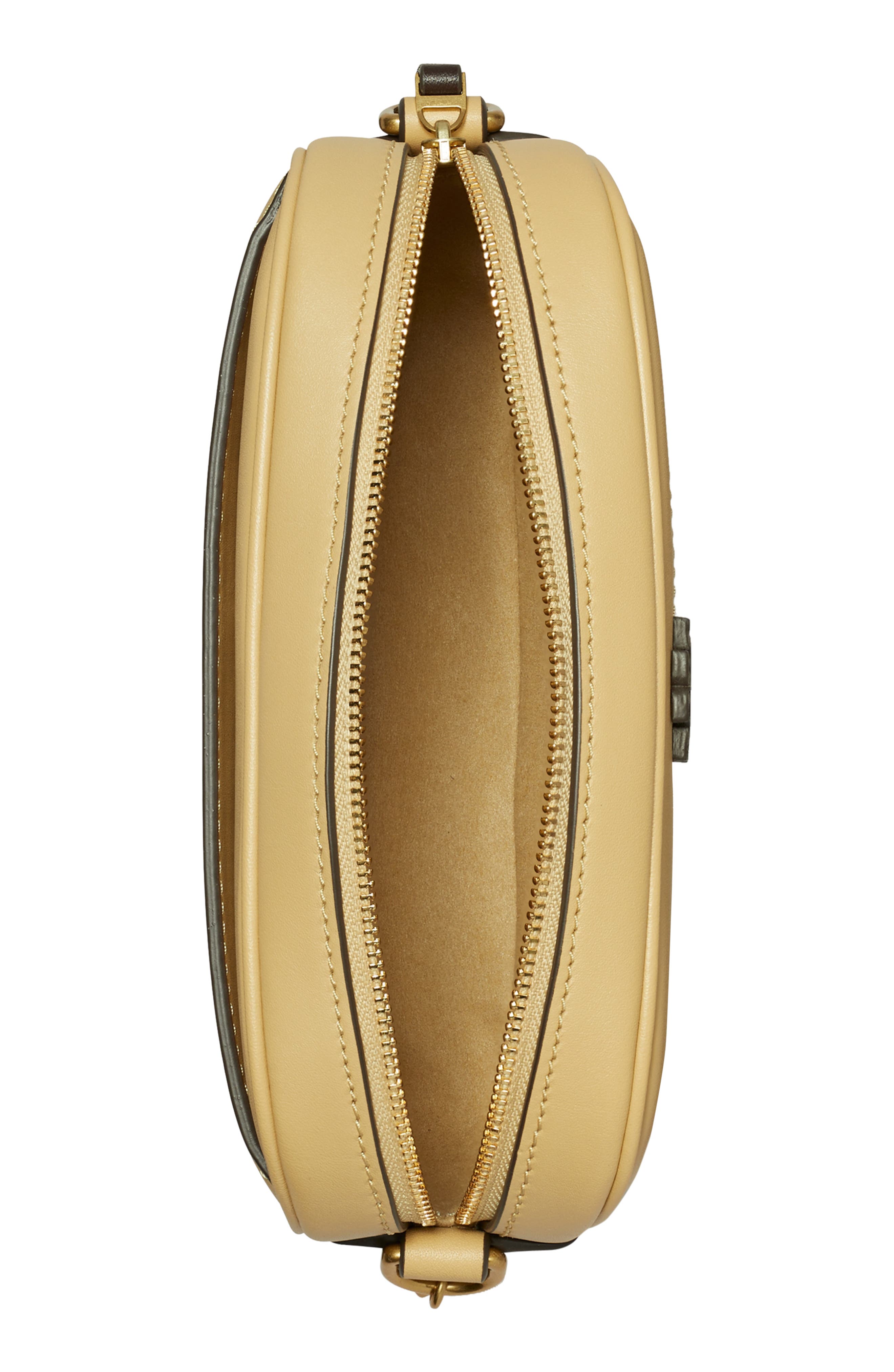 Tory Burch McGraw Snake Embossed Leather Camera Bag, Alternate, color, 