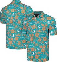 Reyn Spooner Men's Reyn Spooner Aqua Miami Dolphins Pua Performance Polo