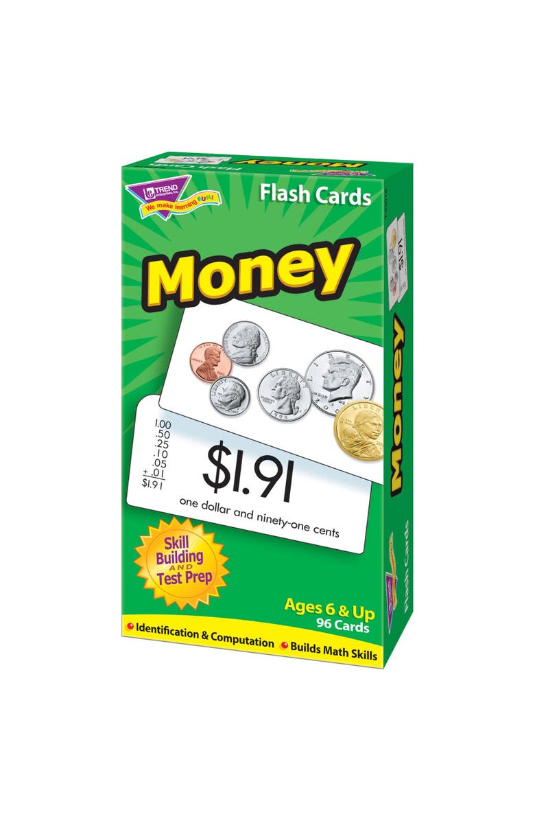 TREND Enterprises Money Skill Drill Flash Cards, Alternate, color, Multicolored