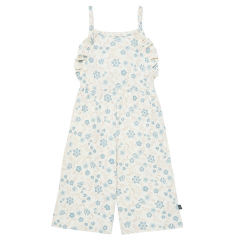 Girls' Ruffle Wide Leg Romper (Toddler)