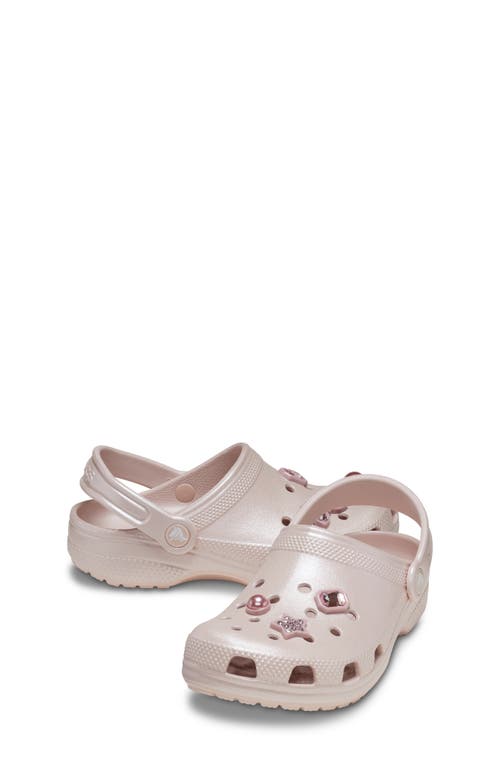 Crocs Kids' Shimmer Gem Classic Clog